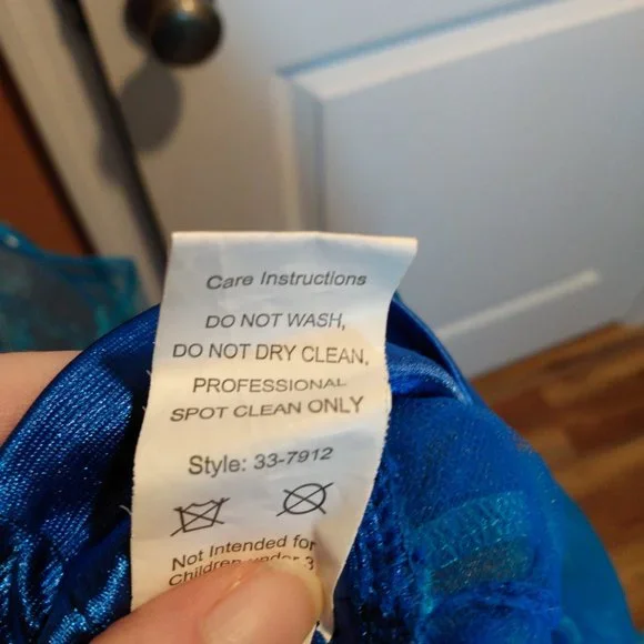 SOLD Puffy Blue Dance/Costume Skirt - Picture 3 of 4